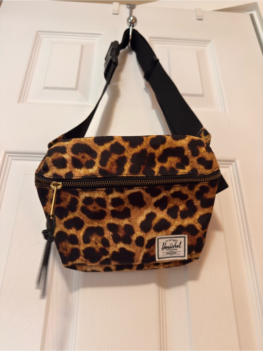 Herschel Supply Co. Leopard Print Crossbody Bag - Brown, Black